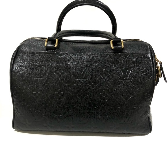 Auth Louis Vuitton Monogram Empreinte Leather Speedy 25 Bandouliere Crossbody - Picture 6 of 17